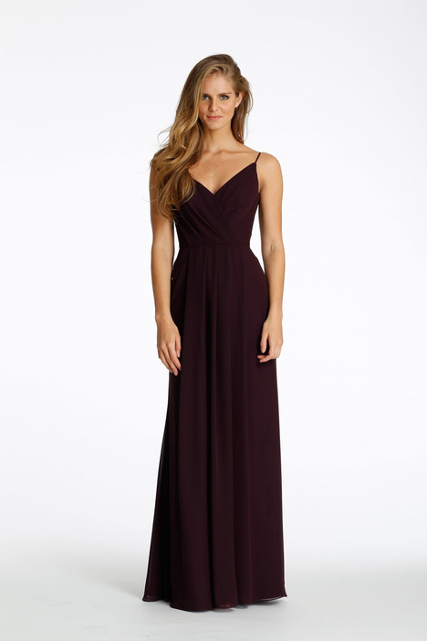 hayley paige burgundy bridesmaid dresses Sweetheart Sheath Chiffon Gown With Slit  DUNTERY
