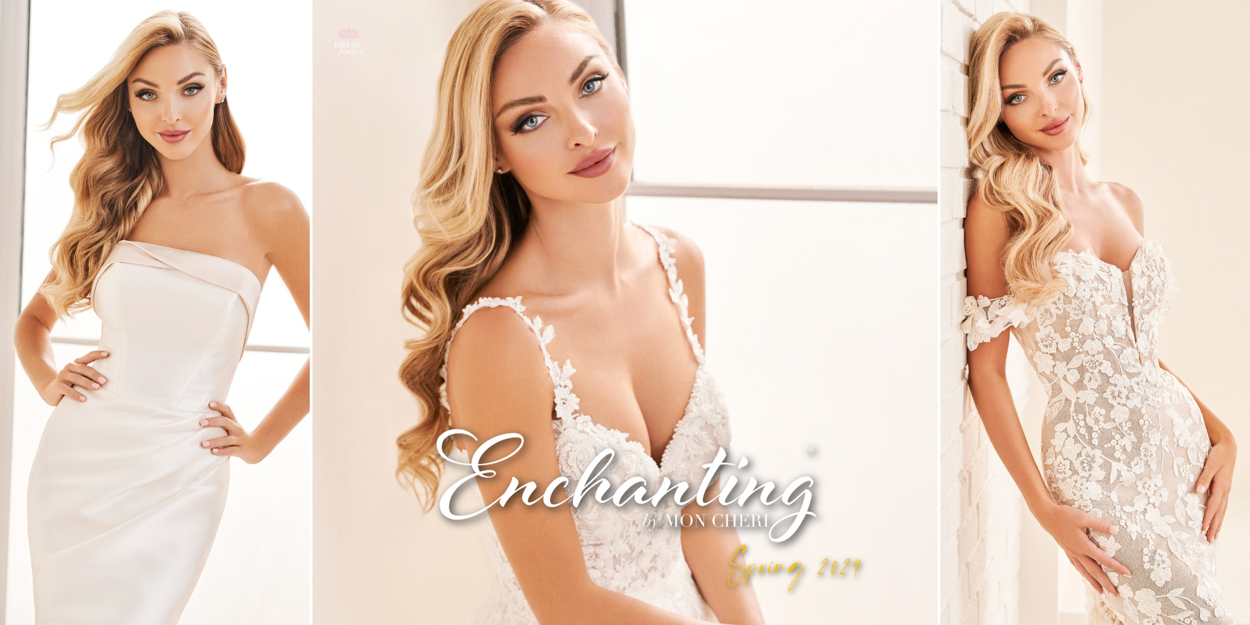 Enchanting by Mon Cheri, Champagne & Lace - 122179
